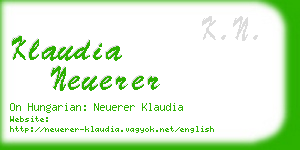 klaudia neuerer business card